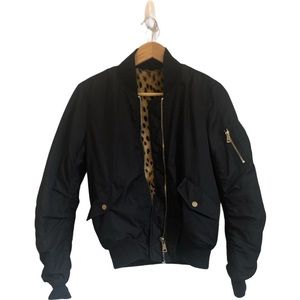 Navy Blue Bomber Jacket